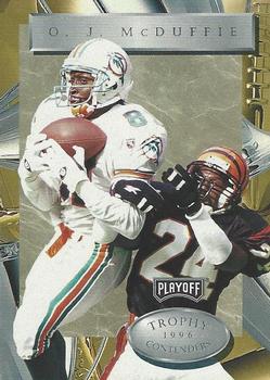 1996 Playoff Trophy Contenders #49 O.J. McDuffie Front