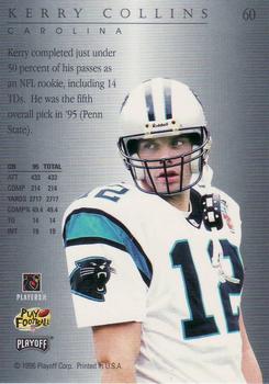 1996 Playoff Trophy Contenders #60 Kerry Collins Back
