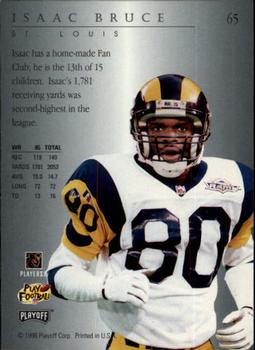 1996 Playoff Trophy Contenders #65 Isaac Bruce Back