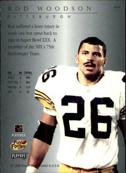1996 Playoff Trophy Contenders #77 Rod Woodson Back
