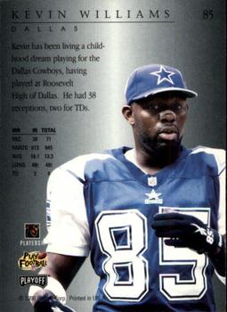 1996 Playoff Trophy Contenders #85 Kevin Williams Back