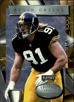 1996 Playoff Trophy Contenders #91 Kevin Greene Front