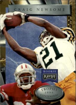 1996 Playoff Trophy Contenders #120 Craig Newsome Front