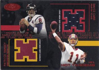 2003 Fleer Hot Prospects - Hot Tandems Red #DC-PR David Carr / Patrick Ramsey Front
