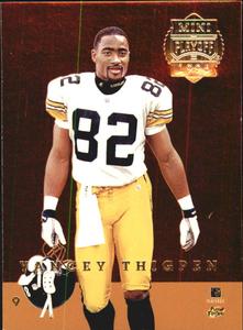 1996 Playoff Trophy Contenders - Back to Back Minis #9 Yancey Thigpen / Kevin Williams Front