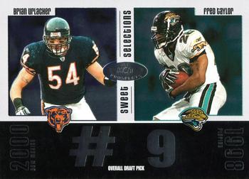 2003 Fleer Hot Prospects - Sweet Selections #4 SS Brian Urlacher / Fred Taylor Front