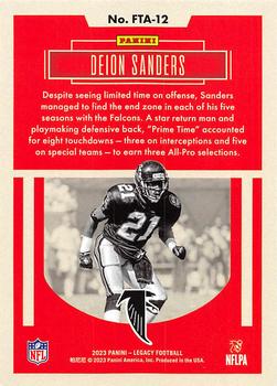 2023 Panini Legacy - For the Ages #FTA-12 Deion Sanders Back