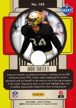 2023 Panini Legacy - Red #182 Andre Carter II Back