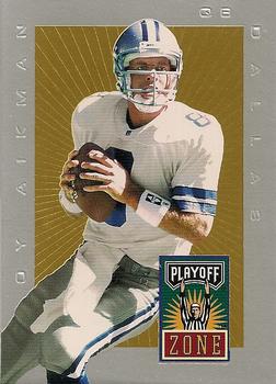 1996 Playoff Trophy Contenders - Playoff Zone #PZ-1 Troy Aikman Front