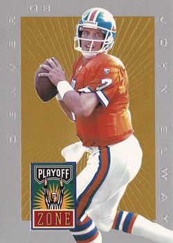1996 Playoff Trophy Contenders - Playoff Zone #PZ-3 John Elway Front