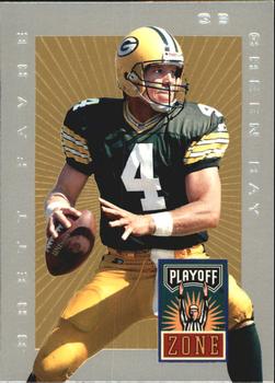 1996 Playoff Trophy Contenders - Playoff Zone #PZ-4 Brett Favre Front