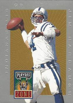 1996 Playoff Trophy Contenders - Playoff Zone #PZ-6 Jim Harbaugh Front