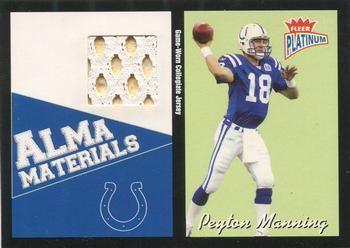 2003 Fleer Platinum - Alma Materials #AM-PM Peyton Manning Front