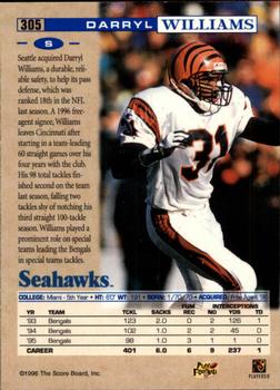 1996 Pro Line #305 Darryl Williams Back