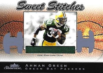 2003 Fleer Showcase - Sweet Stitches Jerseys Patches Purple #SSP-AG Ahman Green Front
