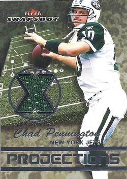 2003 Fleer Snapshot - Projections Jerseys Silver #NP-CP Chad Pennington Front