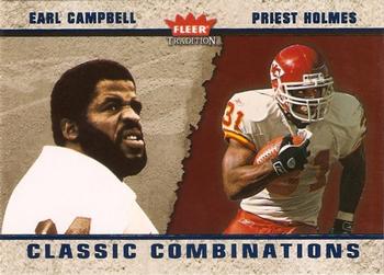 2003 Fleer Tradition - Classic Combinations Blue #1 CC Earl Campbell / Priest Holmes Front
