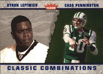2003 Fleer Tradition - Classic Combinations Blue #19 CC Chad Pennington / Byron Leftwich Front