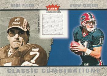 2003 Fleer Tradition - Classic Combinations Memorabilia #CC-DB Doug Flutie / Drew Bledsoe Front