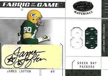 2003 Leaf Certified Materials - Fabric of the Game #FG-25 James Lofton Front