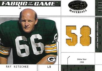 2003 Leaf Certified Materials - Fabric of the Game #FG-47 Ray Nitschke Front