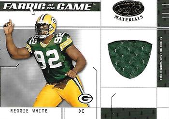2003 Leaf Certified Materials - Fabric of the Game #FG-49 Reggie White Front