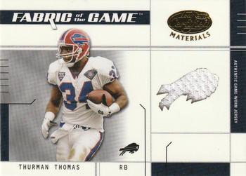 2003 Leaf Certified Materials - Fabric of the Game #FG-59 Thurman Thomas Front