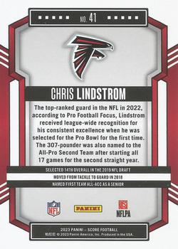 2023 Score - Gold #41 Chris Lindstrom Back