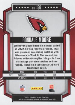 2023 Score - Gold #156 Rondale Moore Back