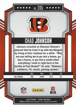 2023 Score - Gold #205 Chad Johnson Back
