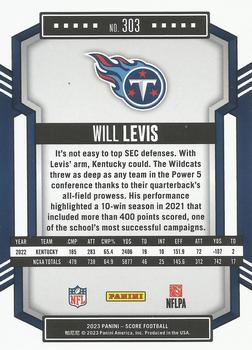 2023 Score - Gold #303 Will Levis Back