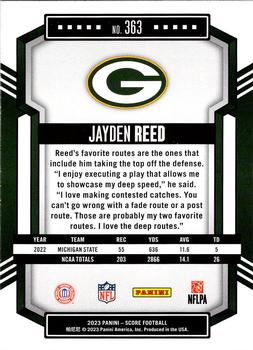 2023 Score - Gold #363 Jayden Reed Back