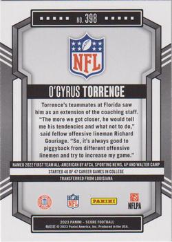 2023 Score - Gold #398 O'Cyrus Torrence Back