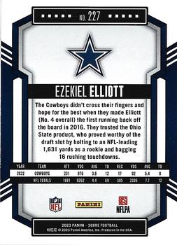 2023 Score - Orange #227 Ezekiel Elliott Back
