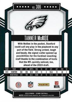 2023 Score - Orange #306 Tanner McKee Back