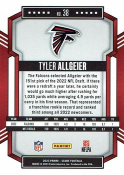 2023 Score - Red #38 Tyler Allgeier Back