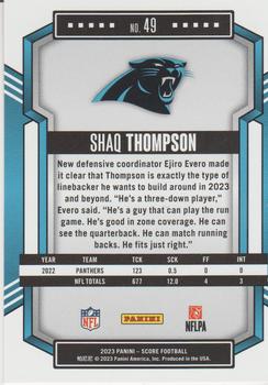 2023 Score - Red #49 Shaq Thompson Back