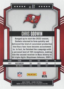 2023 Score - Red #61 Chris Godwin Back