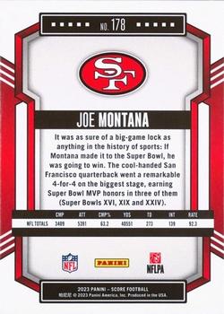 2023 Score - Red #178 Joe Montana Back