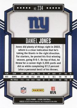2023 Score - Scorecard #234 Daniel Jones Back