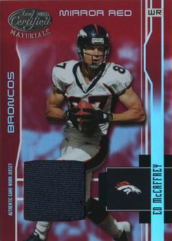 2003 Leaf Certified Materials - Mirror Red #38 Ed McCaffrey Front
