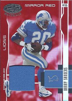 2003 Leaf Certified Materials - Mirror Red #134 Barry Sanders Front