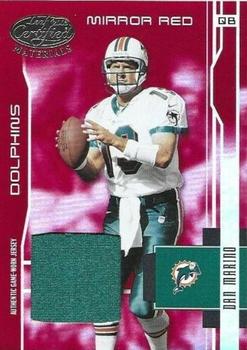 2003 Leaf Certified Materials - Mirror Red #136 Dan Marino Front
