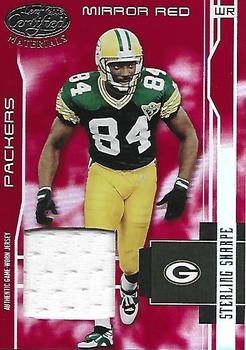2003 Leaf Certified Materials - Mirror Red #143 Sterling Sharpe Front
