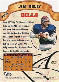1996 Pro Line DC III - Road to the Super Bowl #3 Jim Kelly Back