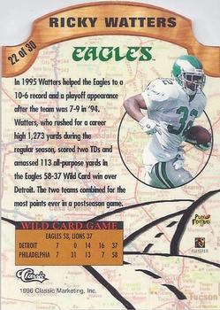 1996 Pro Line DC III - Road to the Super Bowl #22 Ricky Watters Back