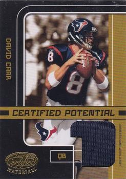 2003 Leaf Certified Materials - Certified Potential #CP-6 David Carr Front