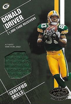 2003 Leaf Certified Materials - Certified Skills #CS-48 Donald Driver Front