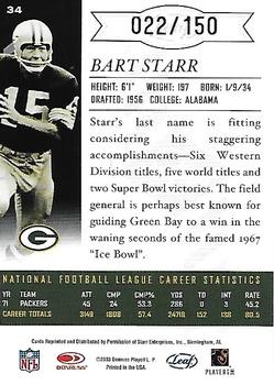 2003 Leaf Limited - Bronze Spotlight #34 Bart Starr Back