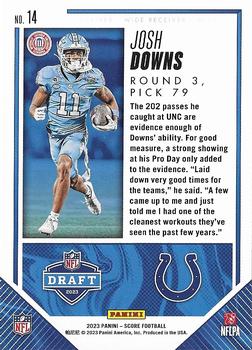 2023 Score - NFL Draft #14 Josh Downs Back